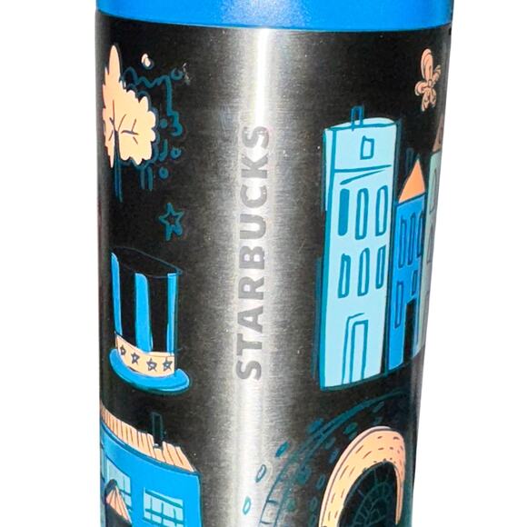 Starbucks Been There Series Washington DC Insulated Tumbler With Lid 16 Oz 2021 - Picture 2 of 9